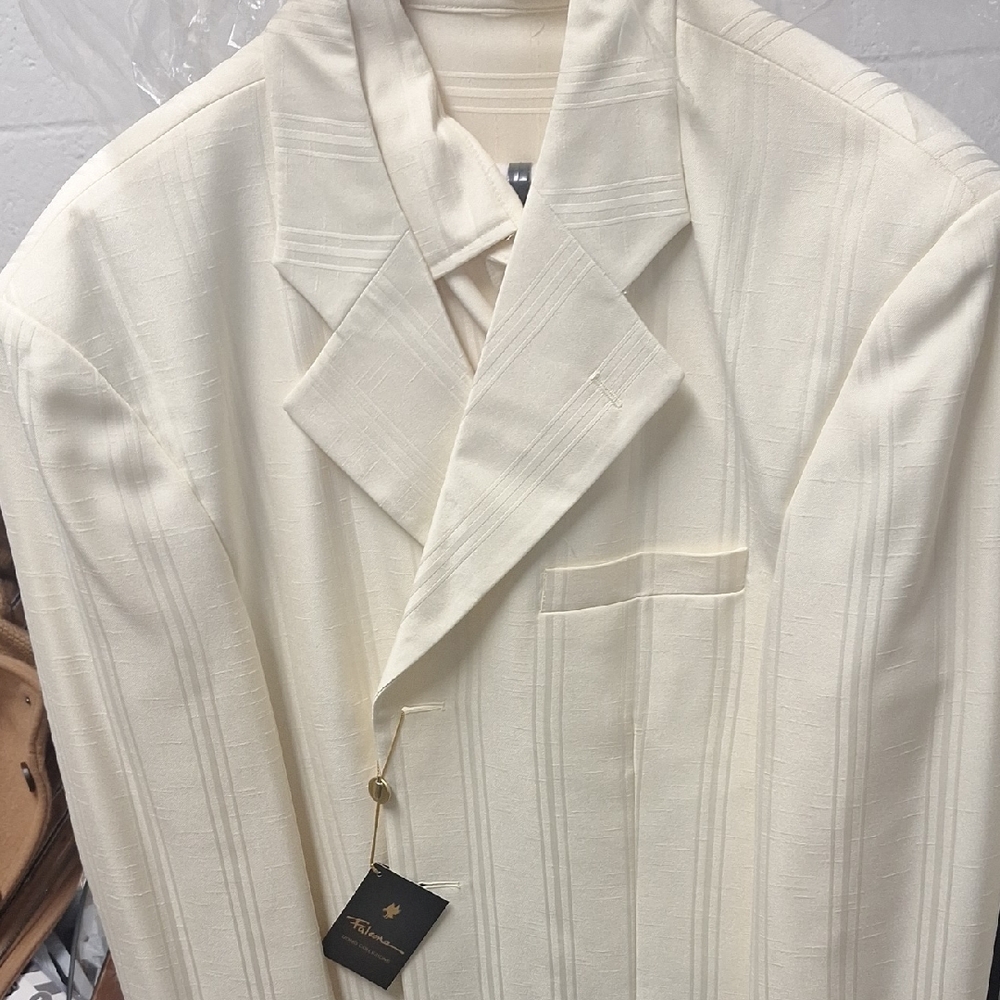 Men's Cream Trench Coat